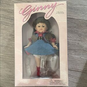 Doll with Blue Dress and Red Shoes